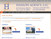 Tablet Screenshot of hanlonagency.com